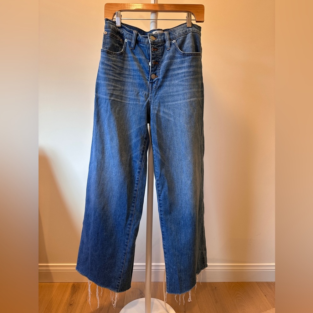 Madewell wide leg crop jeans